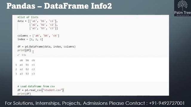 Pandas-06. Data Frames Contd.. смотреть онлайн