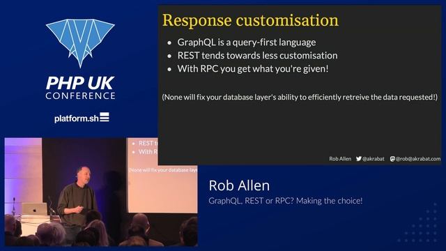 GraphQL, REST or RPC? Making the choice! - Rob Allen смотреть онлайн
