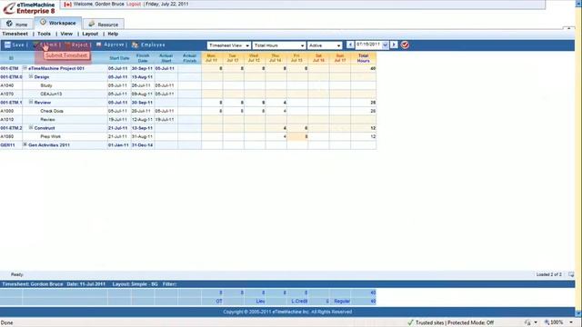 eTimeMachine Timesheet and Primavera P6 - Demo Video смотреть онлайн