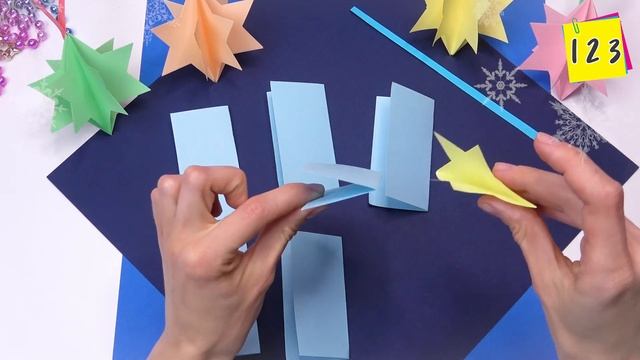 How to make a paper star for christmas Christmas decorations with paper смотреть онлайн