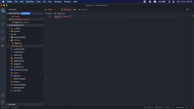 Building a React Native app - #2 How to add screen navigation to your React Native iOS app. смотреть онлайн