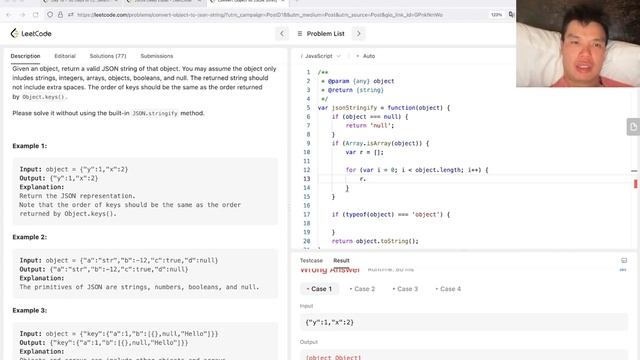 2633. Convert Object to JSON String - Day 18/30 Leetcode Javascript Challenge смотреть онлайн