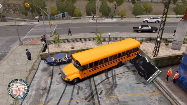 GTA 4 Crazy School Bus Crashes Ep.2 смотреть онлайн