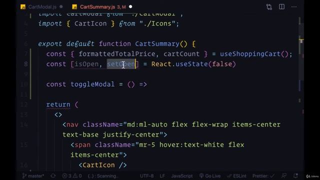 Add modal to show cart details in shopping application #14 смотреть онлайн