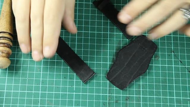 Как сшить ремешок для часов с напульсником DIY PATTERN | How to Handcraft a Leather Watch Band смотреть онлайн
