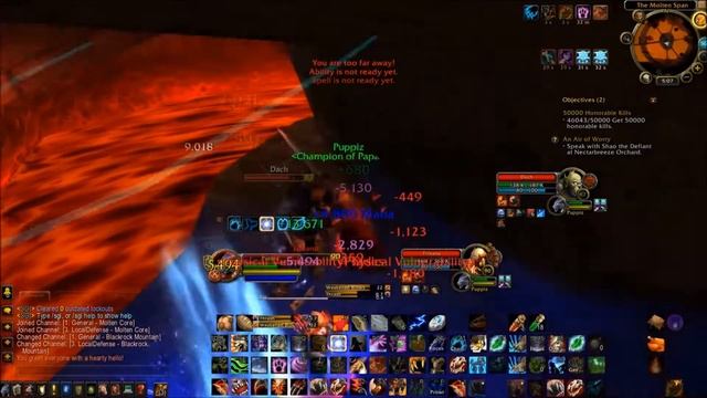 MoP, Feral Druid vs DK Gank. смотреть онлайн