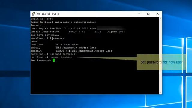 How to add user account in Solaris 11 смотреть онлайн