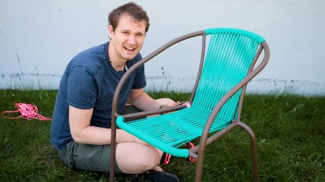 How to Upcycle a Patio Chair with Paracord. смотреть онлайн