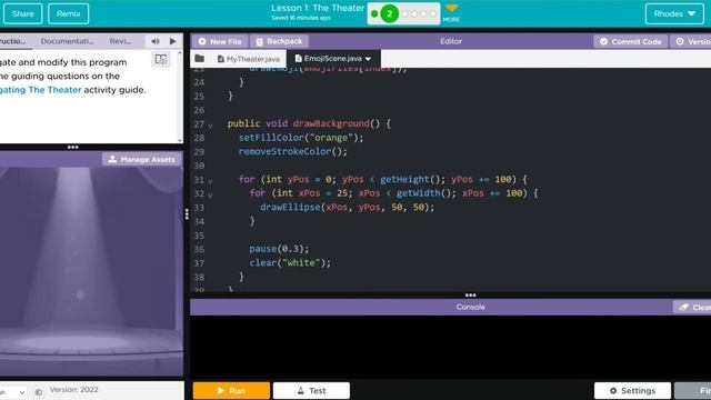 AP CS A - Code.org: Unit 4: Lesson 1 #2 (2022) смотреть онлайн