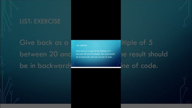 Challenge List EXERCISE PYTHON PROGRAMMING смотреть онлайн