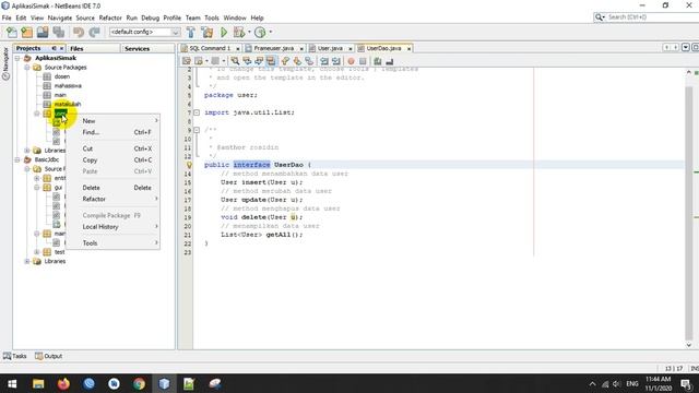 5 Java Class User Dao Implementation смотреть онлайн