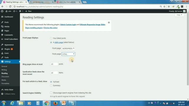 How to set permalinks and site title and front page in wordpress in Hindi смотреть онлайн