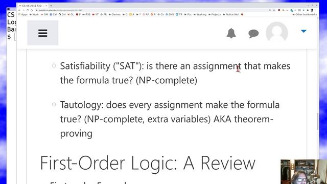 PSU CS 441/541 Artificial Intelligence: Logical Representation смотреть онлайн