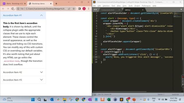 Belajar Bootstrap 5 - Components - Accordion, Alerts, dan Badge смотреть онлайн