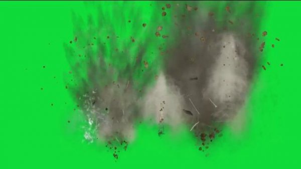 Dust Explosion Green Screen Effect