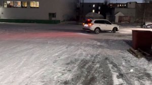 Дрифт, скольжение аутлендер 3, Outlander 3, S-AWC, полный привод, зима, бублики