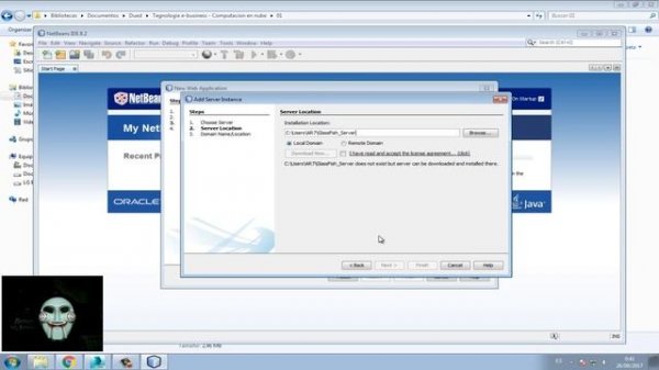 Agregar Java Web a NetBeans - Java Application