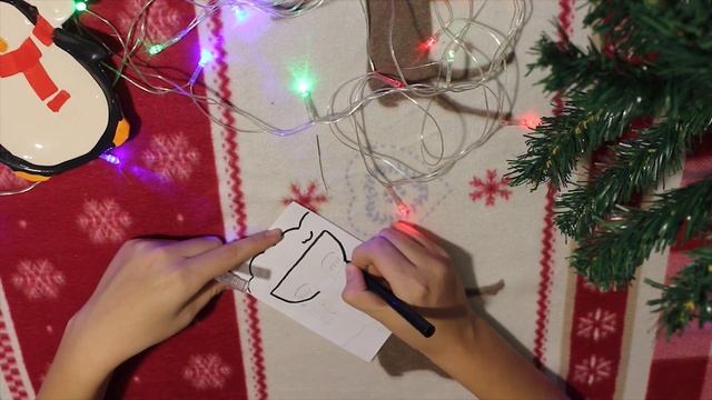 Новогодний DIY || Олень из картона || Открытка "дед мороз" || смотреть онлайн