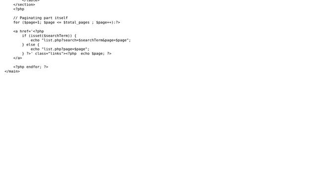 Code Review: PHP PDO search & pagination смотреть онлайн