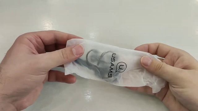 Распаковка USAMS EP 39 In ear Plastic Earphone Black от Avtogear.ru смотреть онлайн
