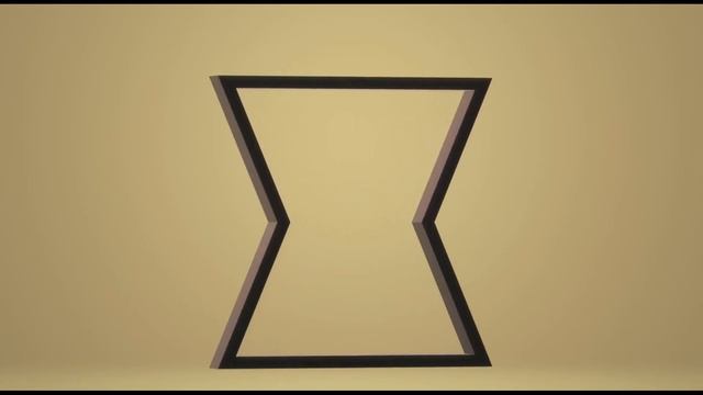 Pied de table en métal sablier - ROME - Vue 3D смотреть онлайн