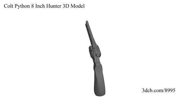 Colt Python 8 Inch Hunter 3D Model смотреть онлайн