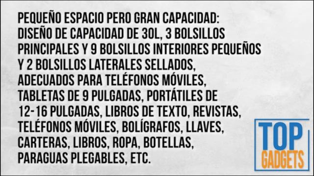 ? Mochila antirrobo Daypack con puerto de carga USB y bloqueo con contraseña смотреть онлайн