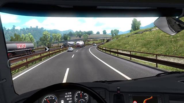 Euro Truck Simulator 2 [VR] - The Scenic Route - Livorno to Linz - Scania смотреть онлайн