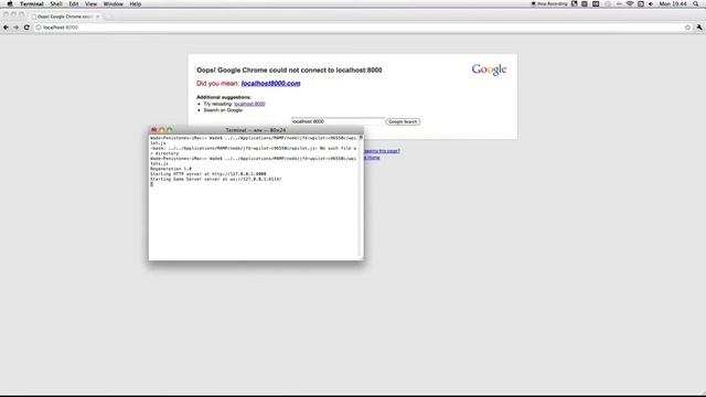 WPilot installing (node.js gaming example) смотреть онлайн