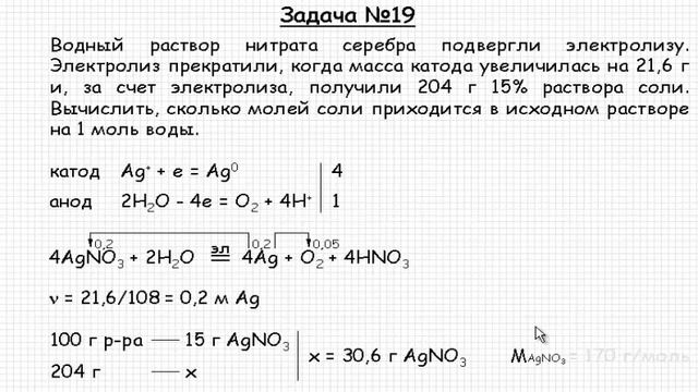 Решение задачи по теме 
