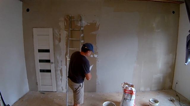 Шпатлюю стену. Релакс видео / Wall plastering. Video relax смотреть онлайн