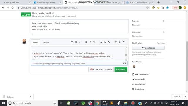 Javascript write to file, downliad immediately смотреть онлайн