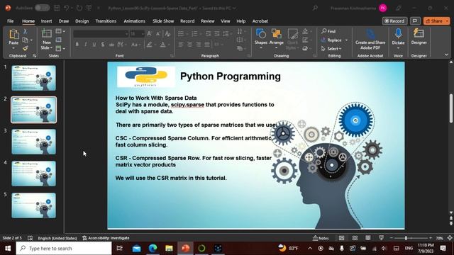 Python L90 in Tamil, This video explains SciPY Lesson 4,Non Tech People can understand well. смотреть онлайн