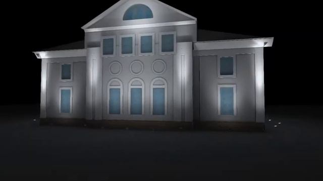 Усадьба Белая Дача. Архитектурная подсветка. Проект смотреть онлайн