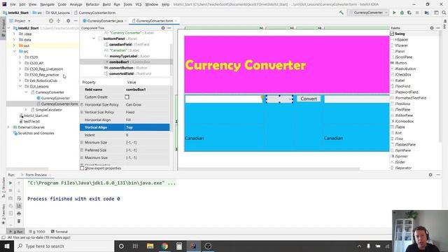 Java GUI Lesson 4 - JComboBox смотреть онлайн