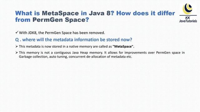 What is MetaSpace in Java 8? How does it differ from PermGen Space ? || permgen vs metaspace смотреть онлайн