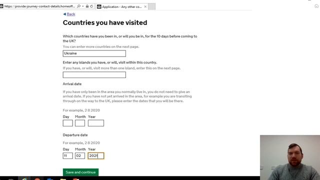 Provide Journey Contact Details