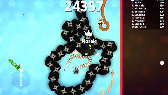 Norek - Snake io - White Snake vs Black Snake Fun Gameplay смотреть онлайн