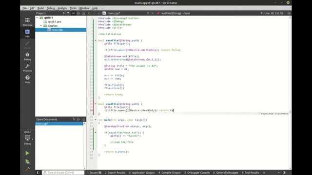 Serialization - Udemy Preview - Qt Core Intermediate смотреть онлайн