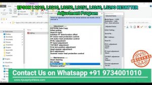 ⚡ EPSON L1210, L3210, L3250, L3251, L3260, L5290 ⚡ Rsetter Adjustment Program ⚡