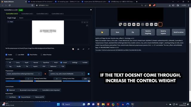 AI Logo Maker with Text - Text with Lineart ControlNet in Stable Diffusion - Logo with Text in A111 смотреть онлайн