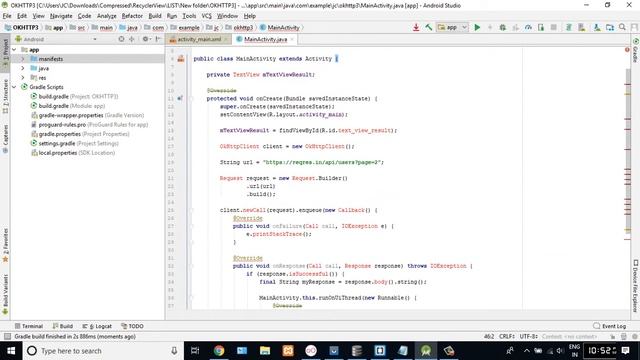 JSON OKHTTP3 DEMO ONLY(SAMPLE) смотреть онлайн