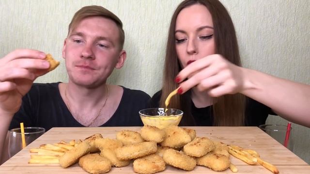 МУКБАНГ 40 НАГГЕТСОВ ЧЕЛЛЕНДЖ | MUKBANG 40 NUGGETS CHALLENGE | Картошка фри смотреть онлайн