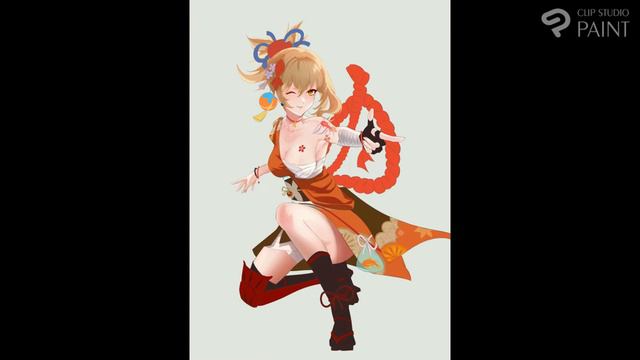 GENSHIN IMPACT YOIMIYA SPEED DRAWING смотреть онлайн