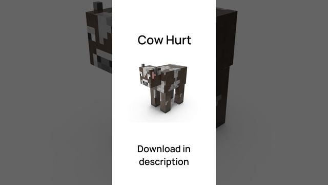 Minecraft - Cow Hurt Sound effect #shorts смотреть онлайн