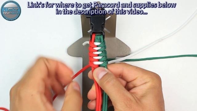 How to make a Paracord bracelet Dragon Teeth Switchback World of Paracord Tutorials DIY смотреть онлайн