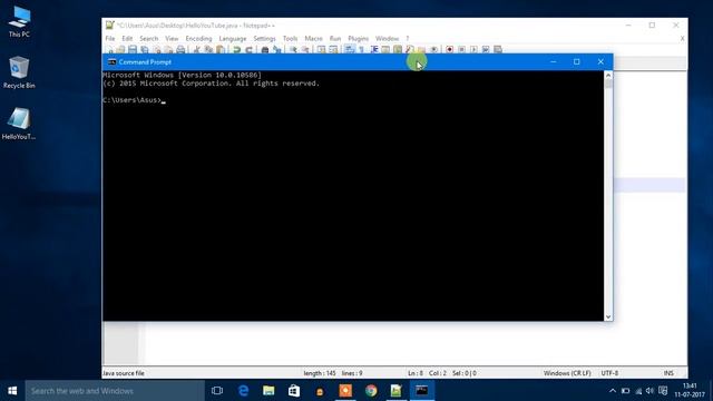 Java Tutorial For Beginners 2 - Running a Java Program смотреть онлайн