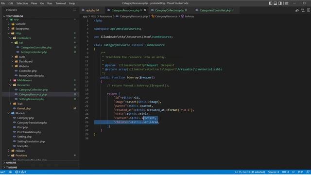 05 - الفرق بين laravel resource and collection وكيفية استخدامهم بمثال كامل смотреть онлайн