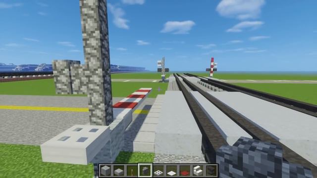 Minecraft Railroad Crossing Tutorial смотреть онлайн