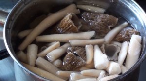 Готовим сморчковую шапочку.